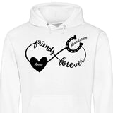 Friends Forever - Personalisierbarer Hoodie (Unisex)