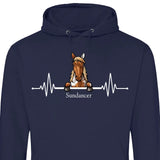 Herzschlag Pferd - Personalisierbarer Hoodie (Unisex)