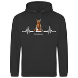 Herzschlag Pferd - Personalisierbarer Hoodie (Unisex)