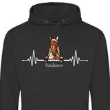 Herzschlag Pferd - Personalisierbarer Hoodie (Unisex)