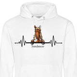 Herzschlag Pferd - Personalisierbarer Hoodie (Unisex)