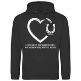 Hufabdrücke auf meinem Herzen - Personalisierbarer Hoodie (Unisex)