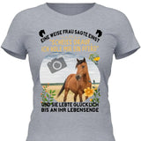 Weise Frau eigenes Foto - Personalisierbares T-Shirt