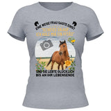 Weise Frau eigenes Foto - Personalisierbares T-Shirt