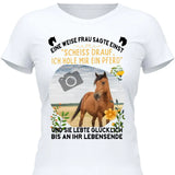 Weise Frau eigenes Foto - Personalisierbares T-Shirt