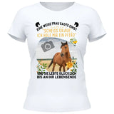 Weise Frau eigenes Foto - Personalisierbares T-Shirt