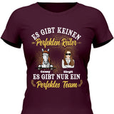 Perfektes Reiter Team - Personalisierbares T-Shirt