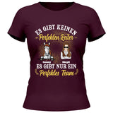 Perfektes Reiter Team - Personalisierbares T-Shirt