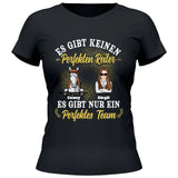 Perfektes Reiter Team - Personalisierbares T-Shirt