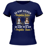 Perfektes Reiter Team - Personalisierbares T-Shirt