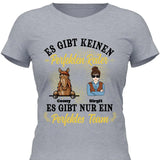 Perfektes Reiter Team - Personalisierbares T-Shirt