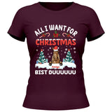 All I want for Christmas - Personalisierbares T-Shirt