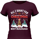 All I want for Christmas - Personalisierbares T-Shirt