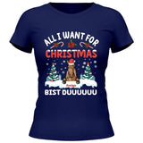 All I want for Christmas - Personalisierbares T-Shirt