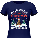 All I want for Christmas - Personalisierbares T-Shirt
