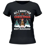 All I want for Christmas - Personalisierbares T-Shirt