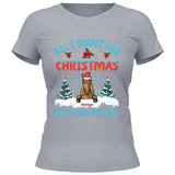All I want for Christmas - Personalisierbares T-Shirt