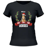 Ho Ho Ho Horses - Personalisierbares T-Shirt