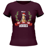 Ho Ho Ho Horses - Personalisierbares T-Shirt