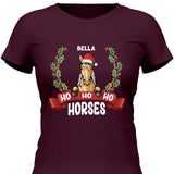 Ho Ho Ho Horses - Personalisierbares T-Shirt