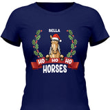 Ho Ho Ho Horses - Personalisierbares T-Shirt
