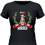 Ho Ho Ho Horses - Personalisierbares T-Shirt