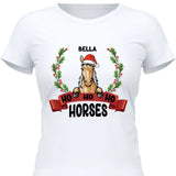 Ho Ho Ho Horses - Personalisierbares T-Shirt