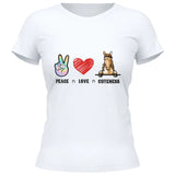Peace Love Pferd - Personalisierbares T-Shirt