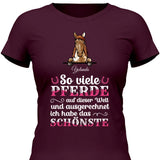 Das schönste Pferd - Personalisierbares T-Shirt