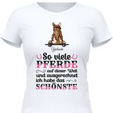 Das schönste Pferd - Personalisierbares T-Shirt