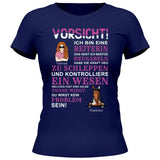 Vorsicht ich bin eine Reiterin - Personalisierbes T-Shirt