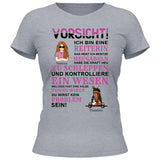 Vorsicht ich bin eine Reiterin - Personalisierbes T-Shirt