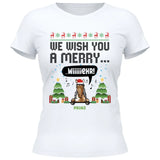 We wish you a merry wiiiiiehr - Personalisierbares T-Shirt