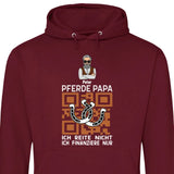 Pferde Papa, ich finanziere nur - Personalisierbarer Hoodie (Unisex)