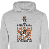 Pferde Papa, ich finanziere nur - Personalisierbarer Hoodie (Unisex)