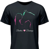 Pferde Liebe - Personalisierbares T-Shirt