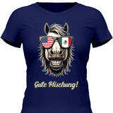 Pferd mit Flaggen Sonnenbrille - Personalisierbares T-Shirt