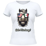 Pferd mit Flaggen Sonnenbrille - Personalisierbares T-Shirt