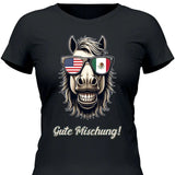 Pferd mit Flaggen Sonnenbrille - Personalisierbares T-Shirt