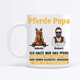 Pferde Papa - Personalisierbare Tasse