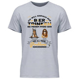 Bier trinken und bei meinem Pferd sein - Personalisierbares T-Shirt