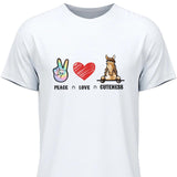 Peace Love Pferd - Personalisierbares T-Shirt