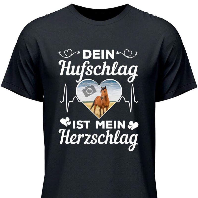 Eigenes Foto Herz - Personalisierbares T-Shirt