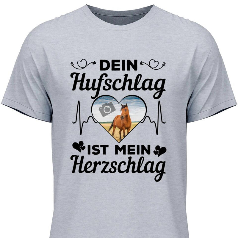 Eigenes Foto Herz - Personalisierbares T-Shirt