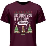 We wish you a merry wiiiiiehr - Personalisierbares T-Shirt