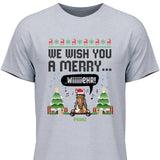 We wish you a merry wiiiiiehr - Personalisierbares T-Shirt