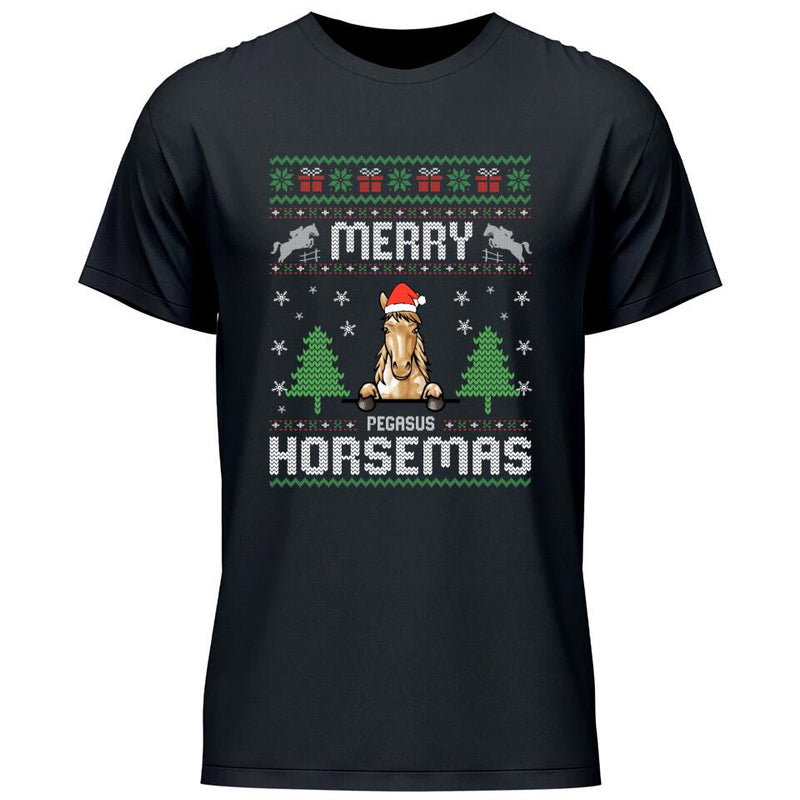 Merry Horsemas - Personalisierbares T-Shirt