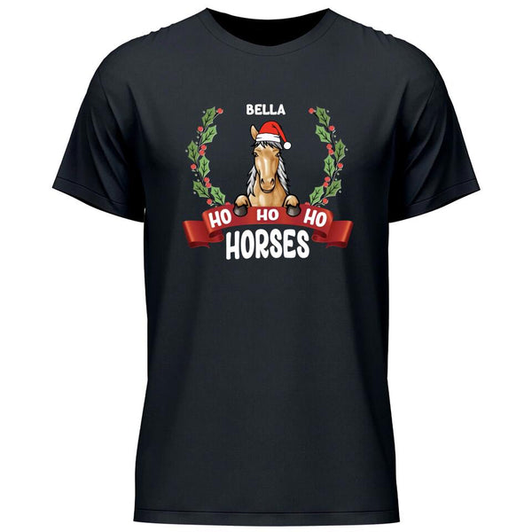 Ho Ho Ho Horses - Personalisierbares T-Shirt
