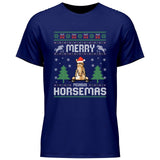 Merry Horsemas - Personalisierbares T-Shirt