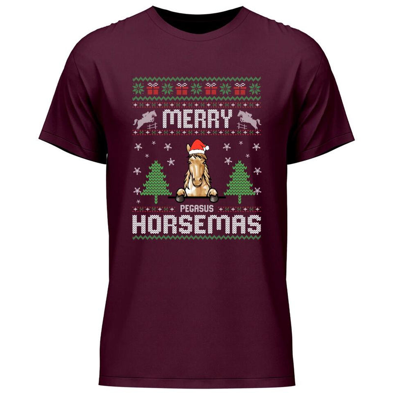 Merry Horsemas - Personalisierbares T-Shirt